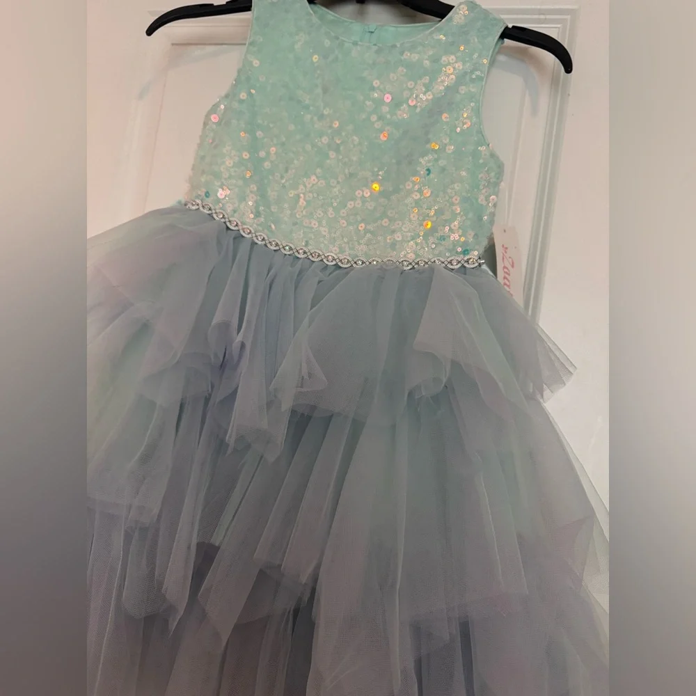 Girls Tutu Sequin Dress Sparkly Tulle Puffy Flower Girl Dress Toddler Girl Dress